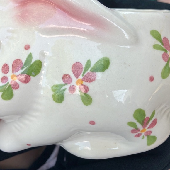 E SOLD Vintage WEISS bunny planter summer Avon Mother’s Day May Mom Garden - Picture 10 of 11